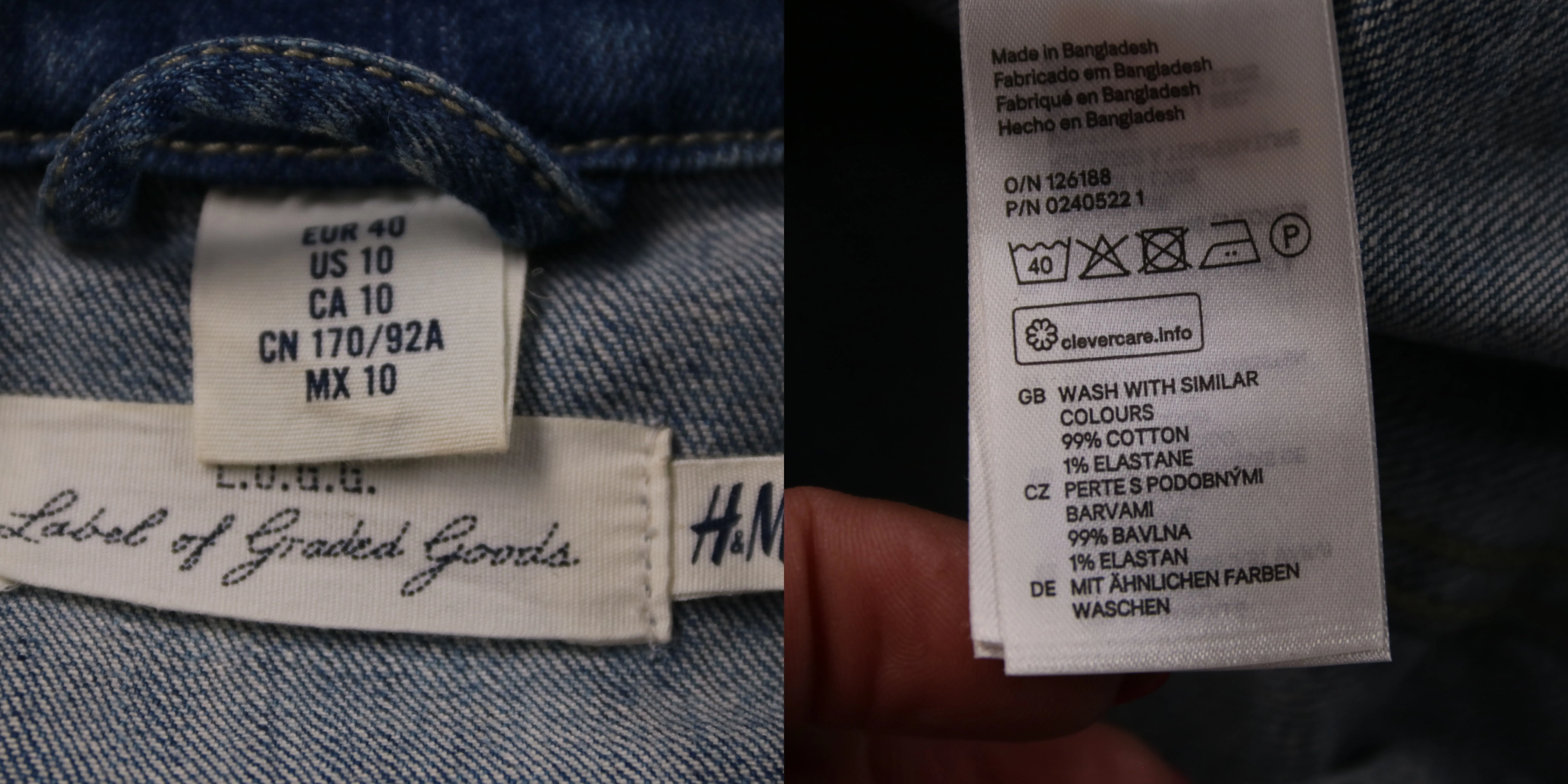 джинсовая куртка H&M